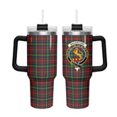 MacKintosh Hunting Modern Tartan Crest 40 oz Insulated Tumbler with Handle